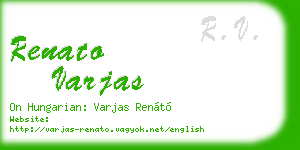 renato varjas business card